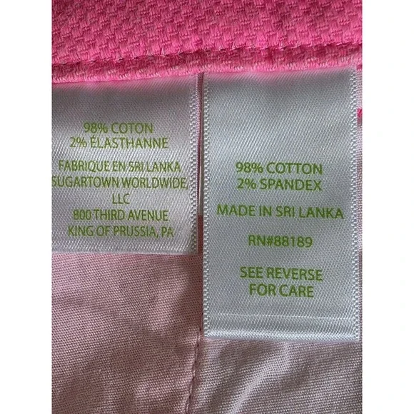 Lilly Pulitzer Chino Shorts Women's 4 Pink Mid Rise Pockets 4" Inseam - Picture 7 of 8
